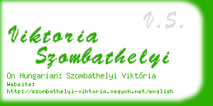 viktoria szombathelyi business card